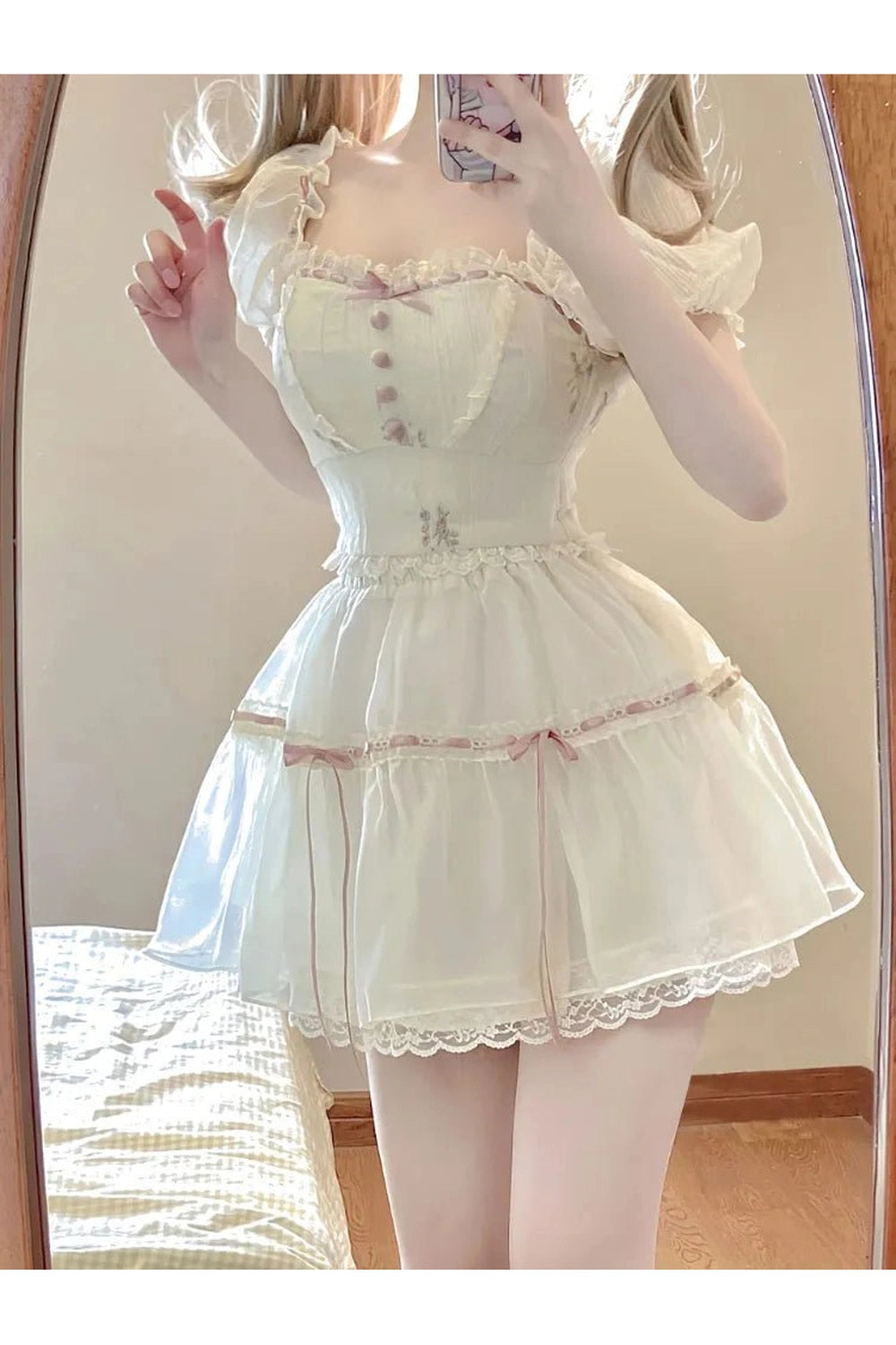 Coquette 2-Piece Summer Dress Outfit Set 2 Piece Set Shoptery