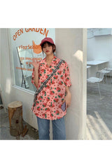 Aesthetic Sweet Korean Print Shirt Shoptery