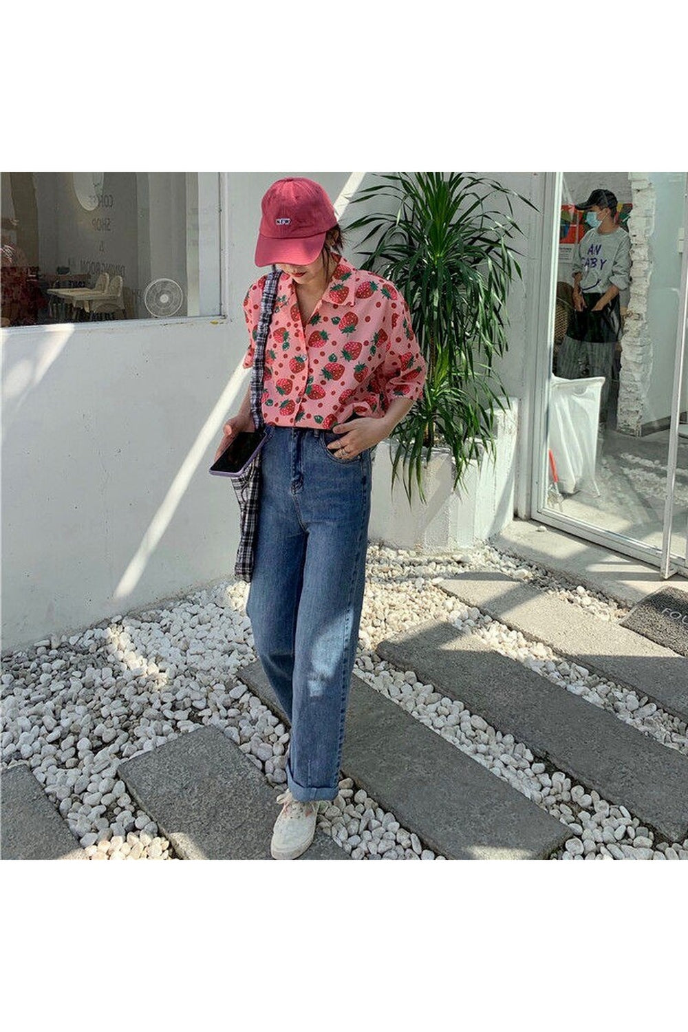 Aesthetic Sweet Korean Print Shirt Shoptery
