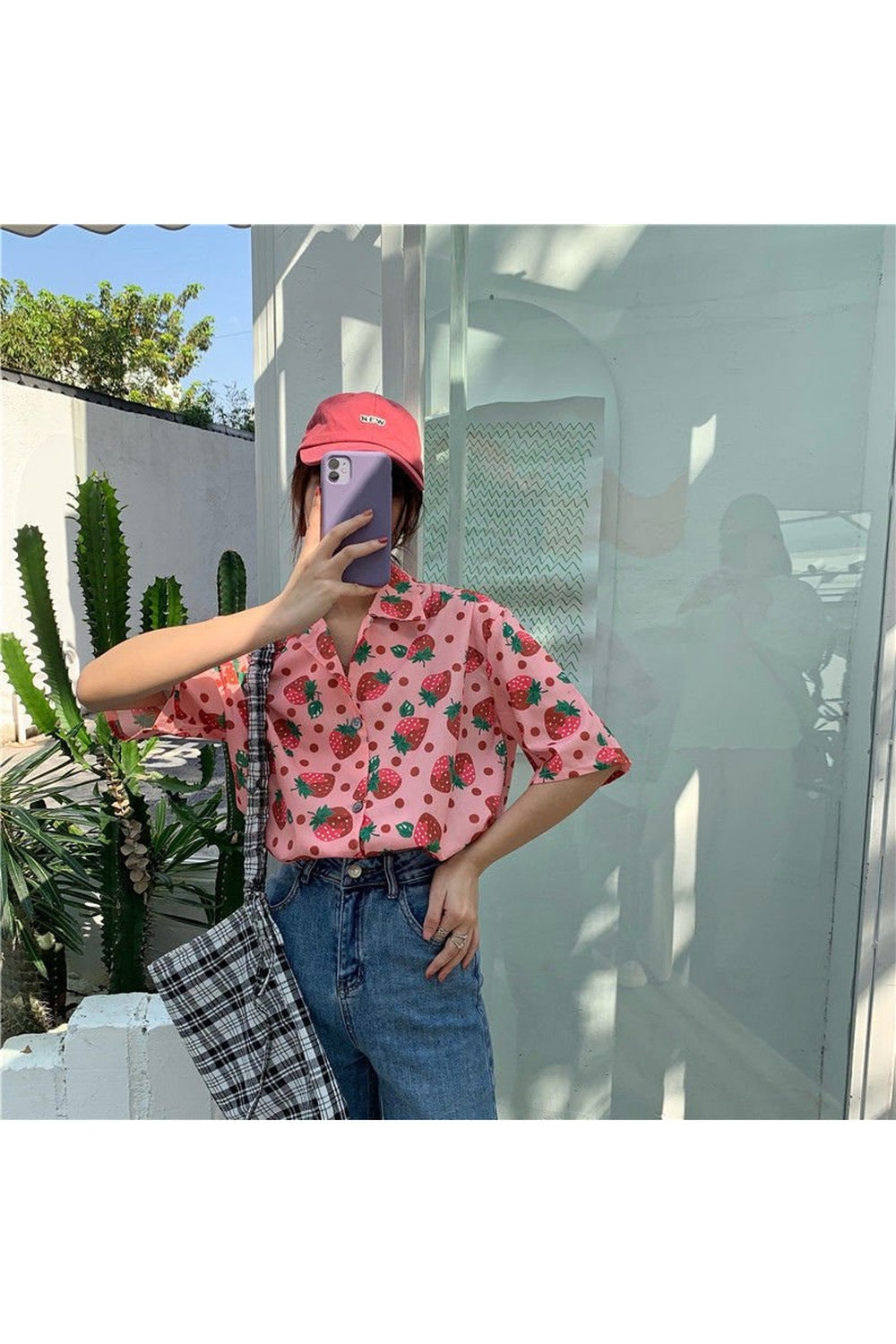 Aesthetic Sweet Korean Print Shirt Shoptery