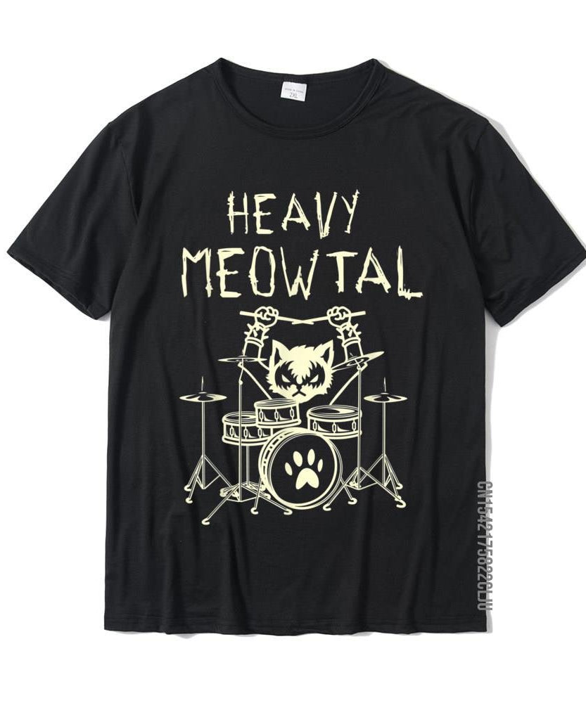 T-Shirt "HEAVY MEOWTAL" - T-shirts