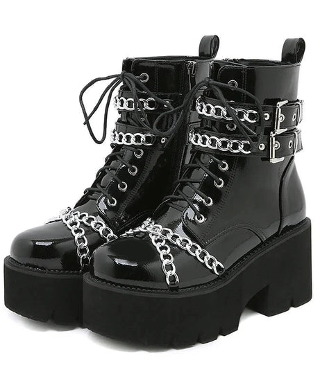 Thick Bottom Alt Gothic Shoes -