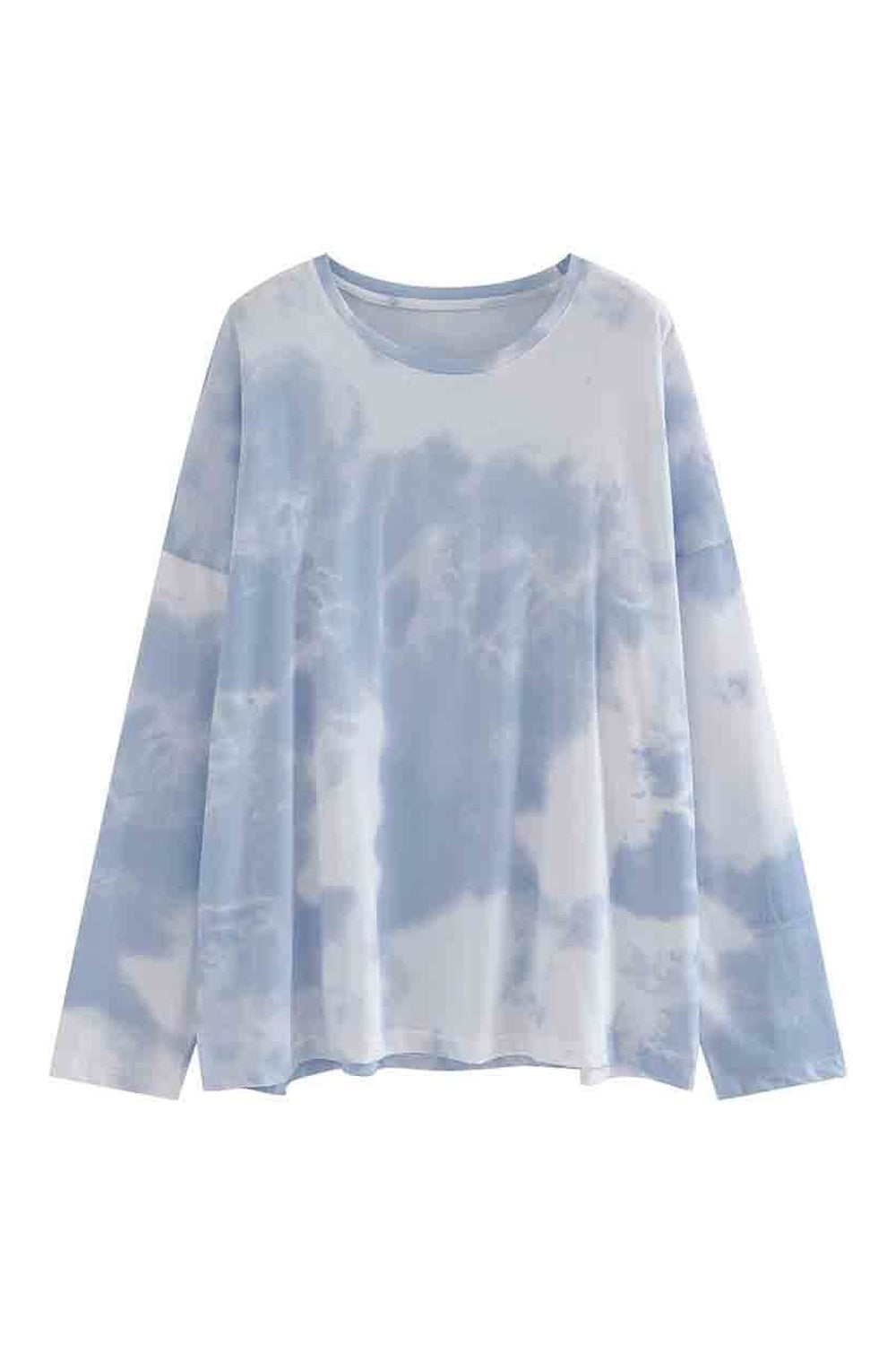 Tie-dye Style Long Sleeve T-shirt - T-shirts