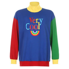 Fall Very cool rainbow sweater as picture Shoptery