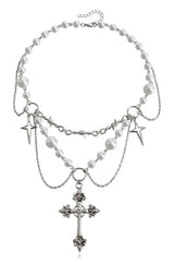 Alt Victorian Gothic Rosary Pearl Necklace A Shoptery