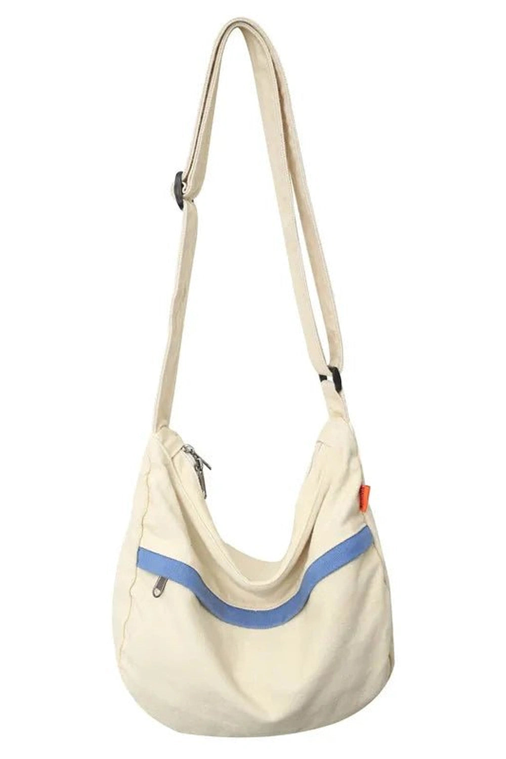 Retro Canvas Korean Messenger Handbag Beige Canvas Bag (30cm<Max Length<50cm) Shoptery