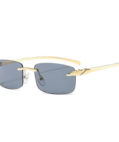 Vintage Clear Lens Rimless Sunglasses - Sunglasses