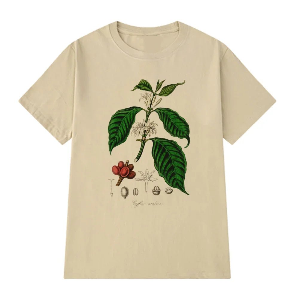 Vintage Coffee Plant Graphic Women's T-Shirt -