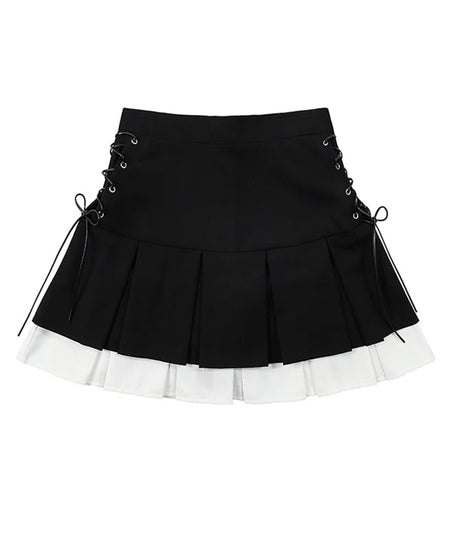Vintage Gothic Pleated Skirt -