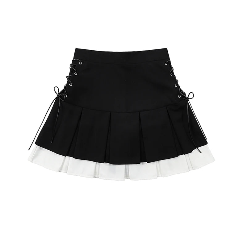 Vintage Gothic Pleated Skirt -