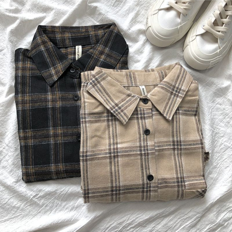 Retro Plaid Shirt Shoptery