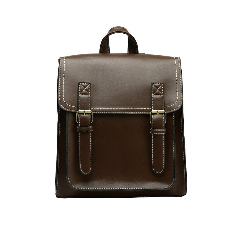 Vintage Leather School Bag - Bags