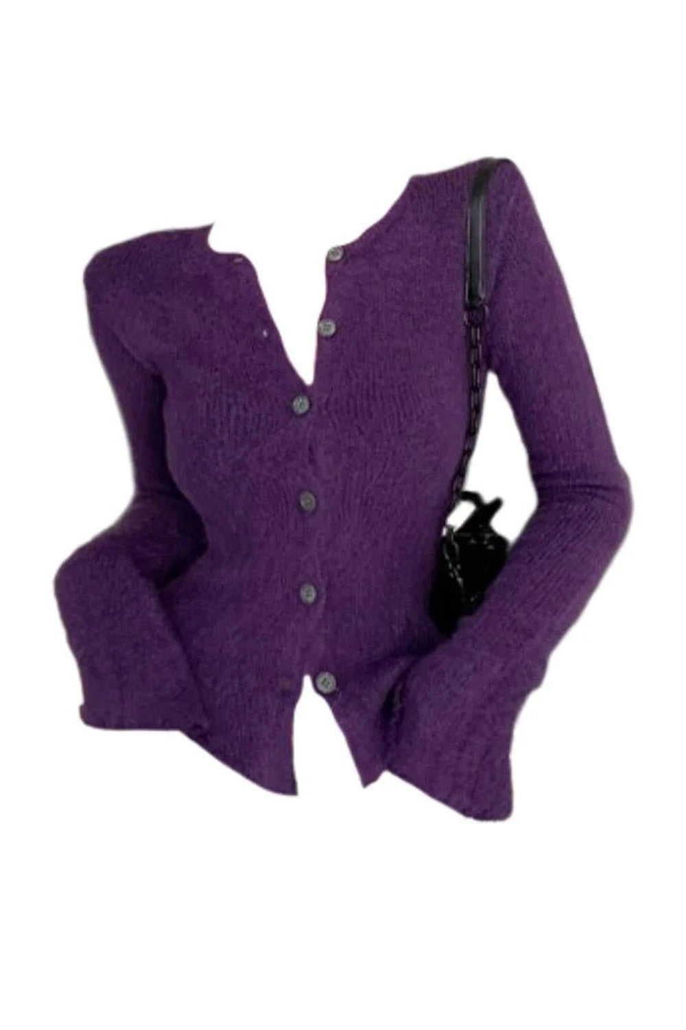 Violet V-Neck Cardigan -