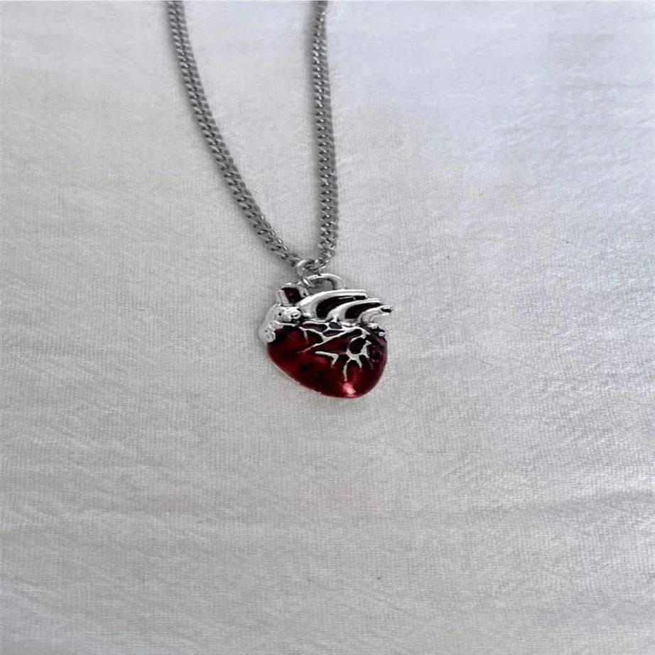Aesthetic Vivid Heartbeat Pendant Shoptery