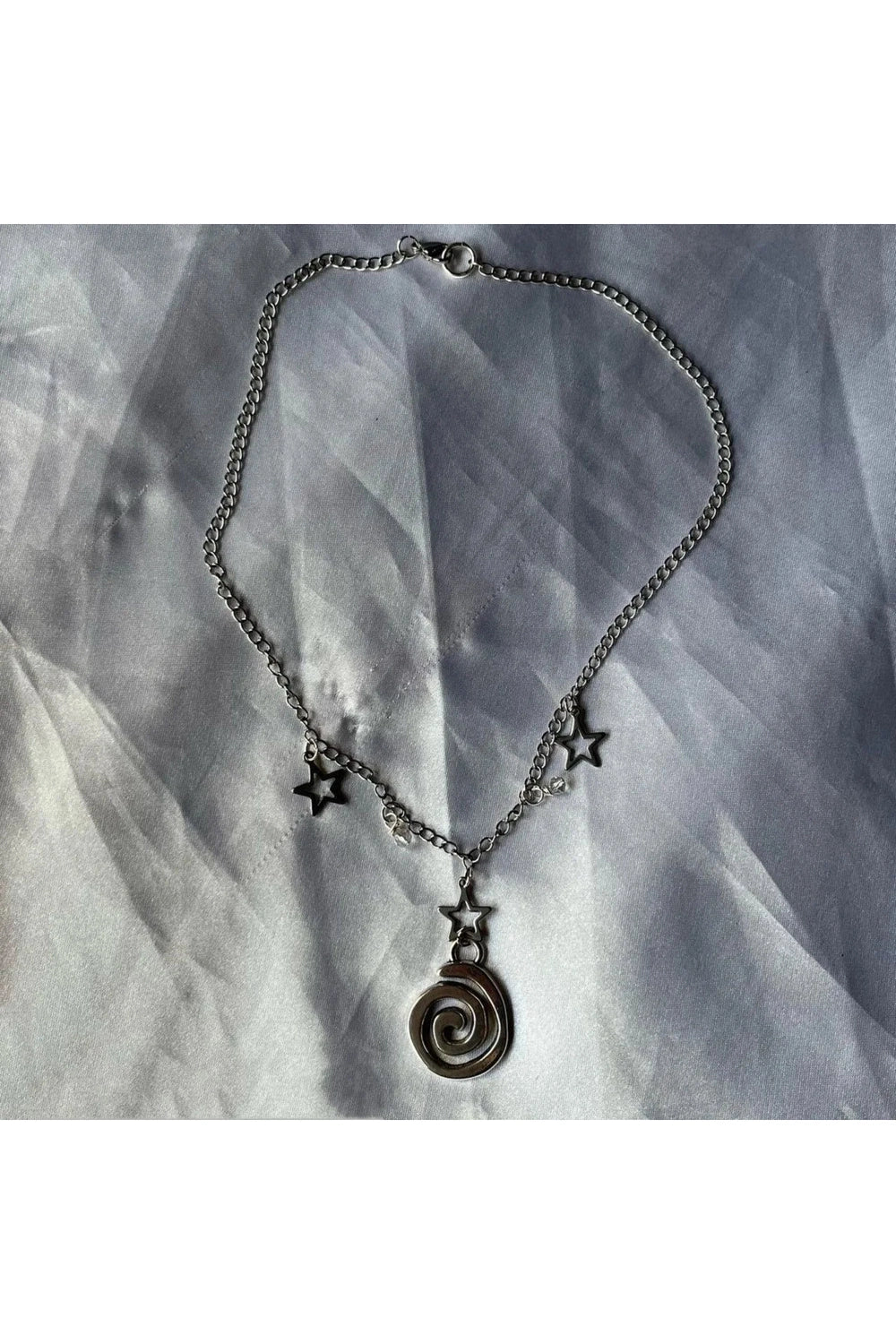 Edgy Vortex Charm Punk Necklaces B Shoptery