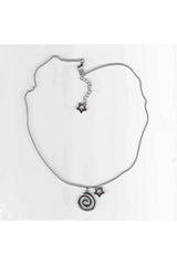 Edgy Vortex Charm Punk Necklaces A Shoptery