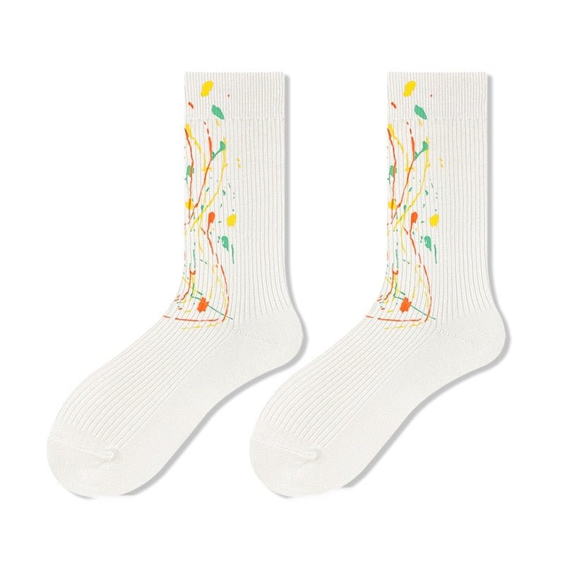 White printed socks - Socks