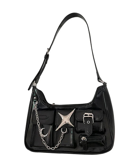 Y2k Black Chain Handbag -