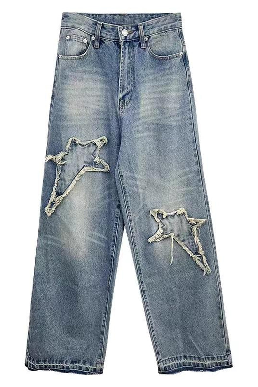 Y2k Embroidered Denim Pants - Pants