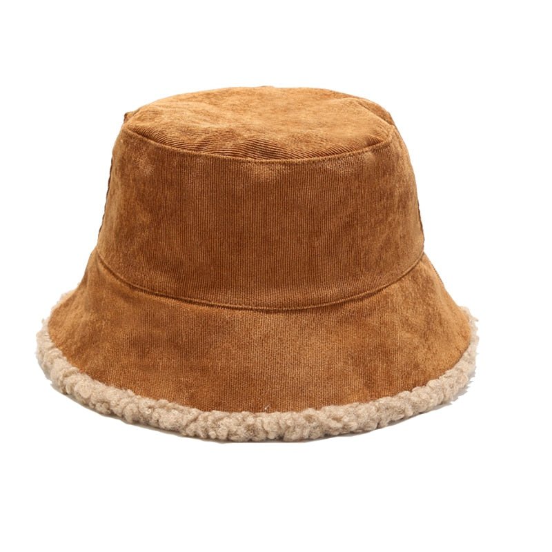 Y2k Faux Fur Bucket Hat -