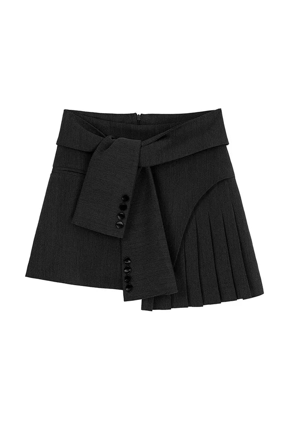 Acubi Pleated Mini Skirt Black Shoptery
