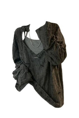 Y2K Spring Two-Piece Set Grey Shoptery