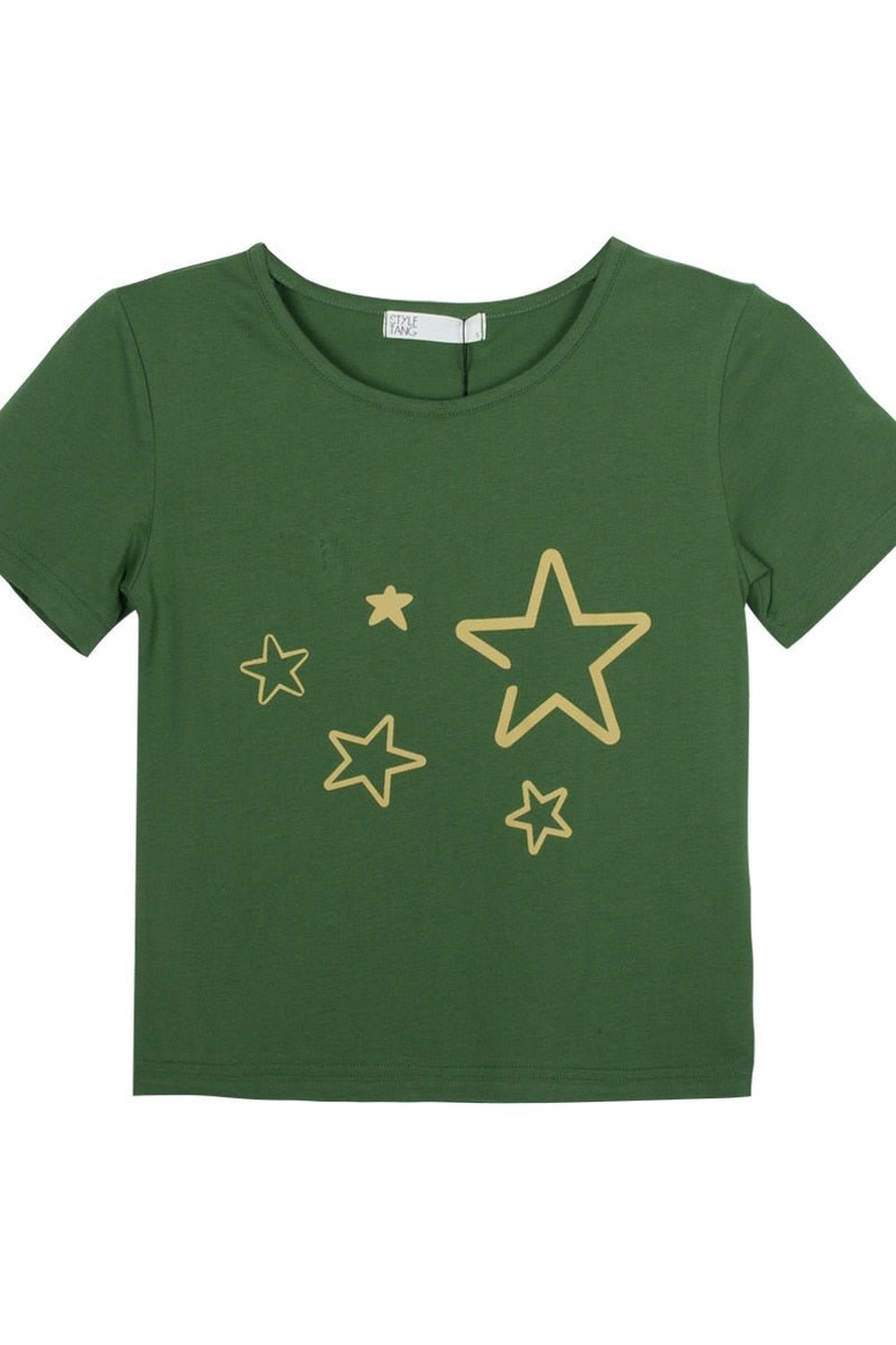 Y2k Star Print Slim Crop Top - Crop Tops