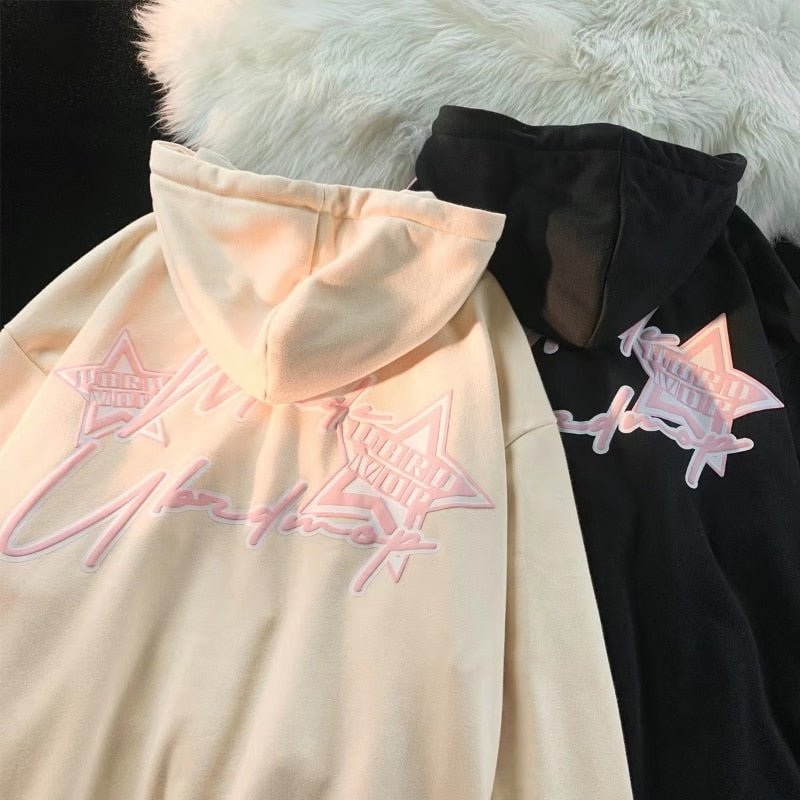 Buy Y2k Star Zip Up Hoodie - Shoptery