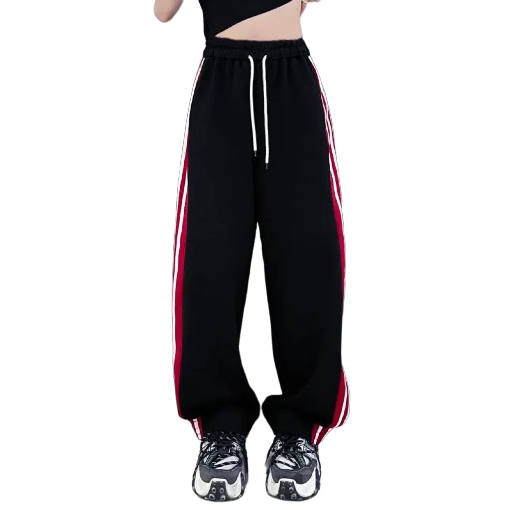 Y2K Striped Baggy Joggers -