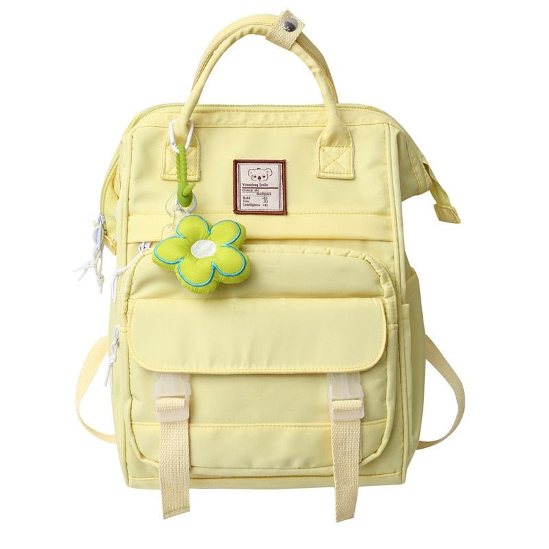 Yellow College Laptop Backpack - Backpacks